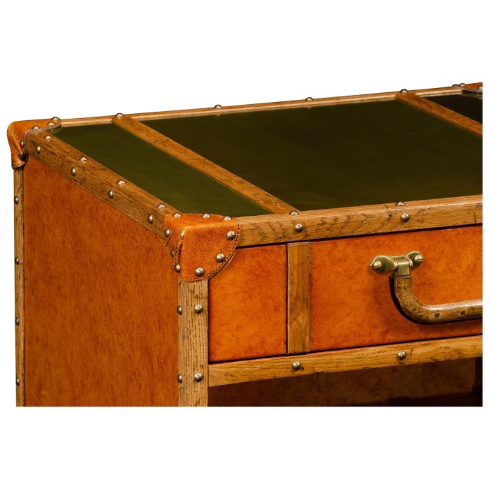 Night table w/ brass top