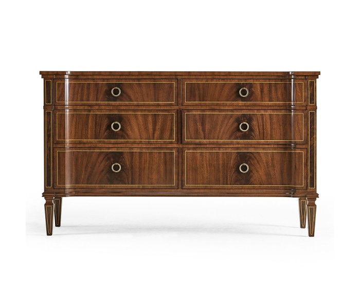 Regency Mahogany Reverse Breakfront Chest