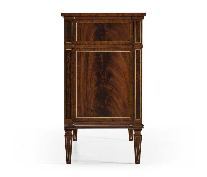 Regency Mahogany Reverse Breakfront Chest
