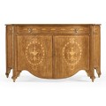 Chippendale style commode with fine inlay