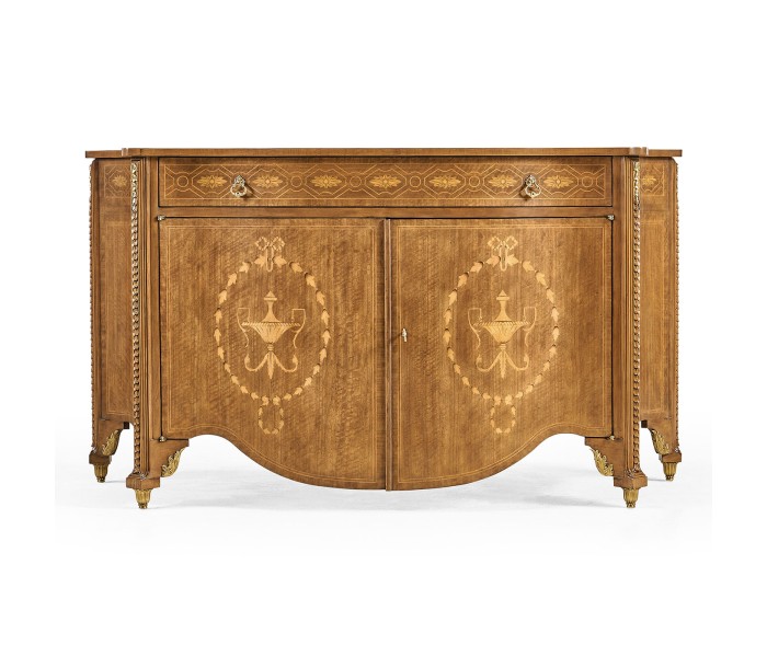 Chippendale style commode with fine inlay