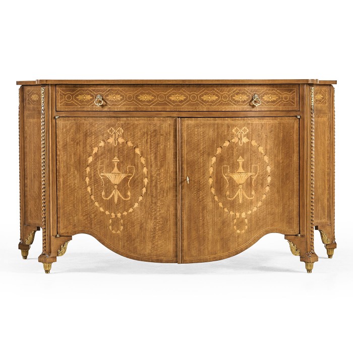 Chippendale style commode with fine inlay