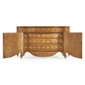 Chippendale style commode with fine inlay