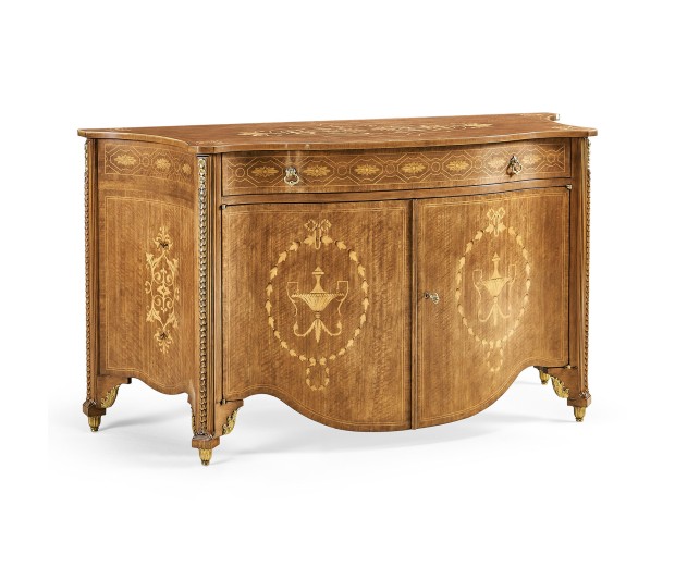 Chippendale style commode with fine inlay