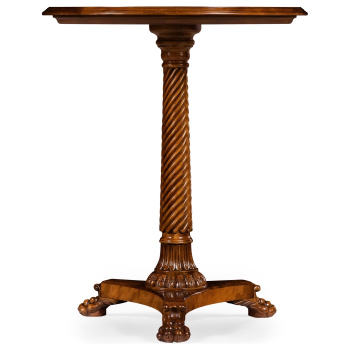 Pedestal Sofa Table