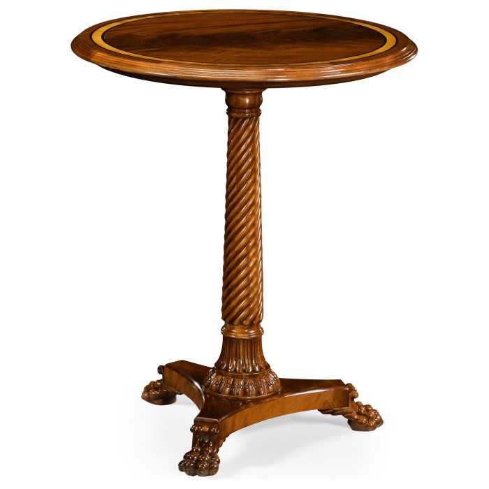 Pedestal Sofa Table