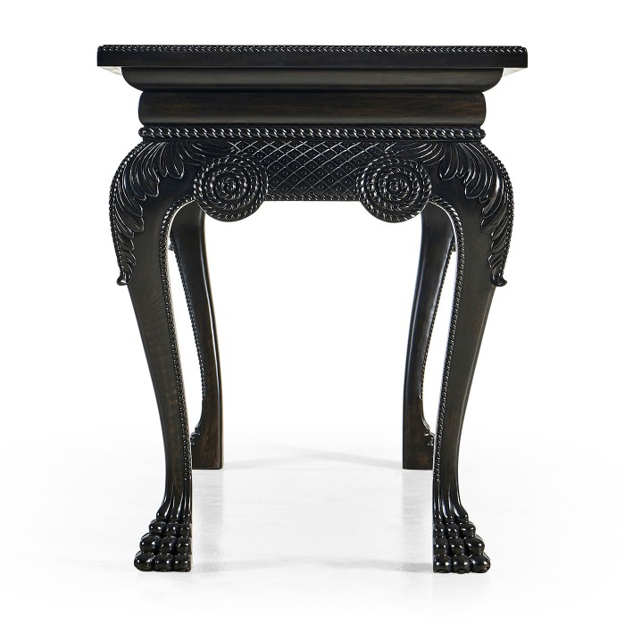 York Venetian Black Oak Console