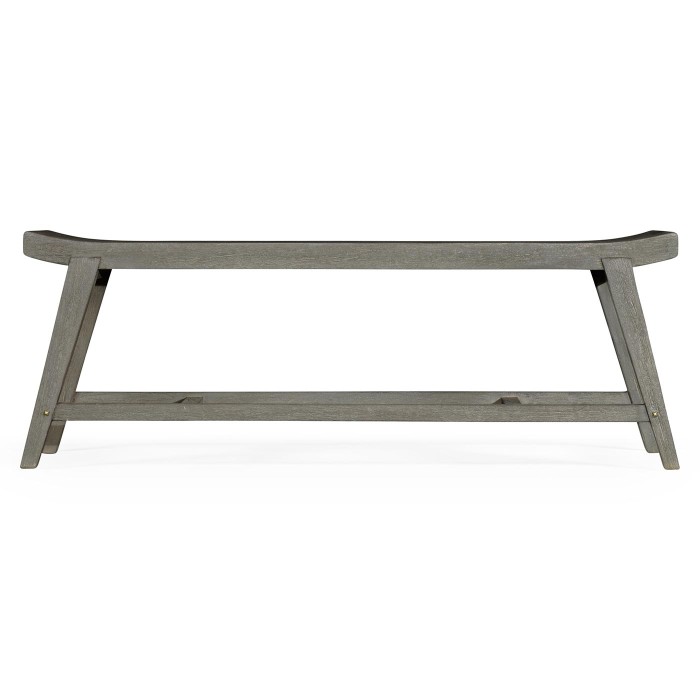Outdoor long bench