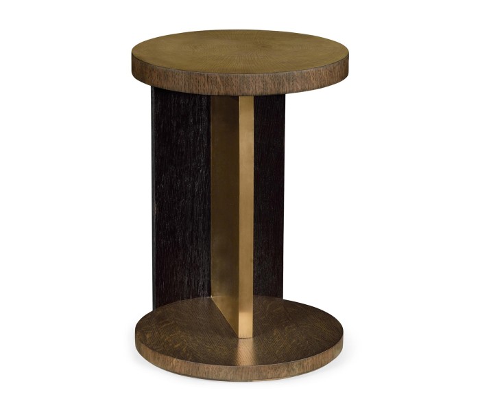 Round side table