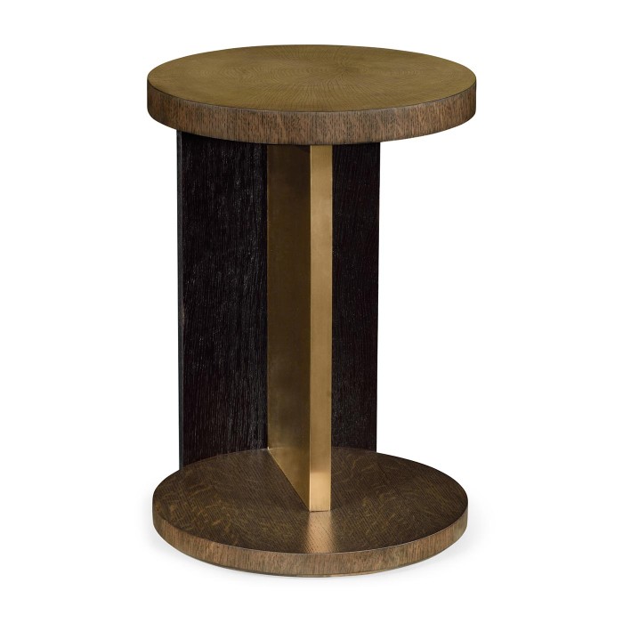 Round side table