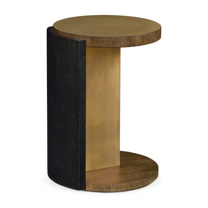 Round side table