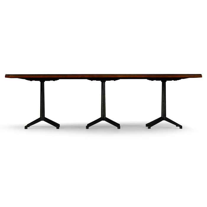 Rectangle table W2650xD800xH750