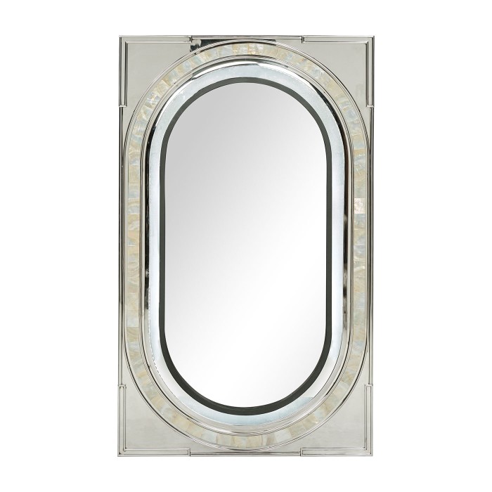 Mirror with TV and fogged, LED lighting