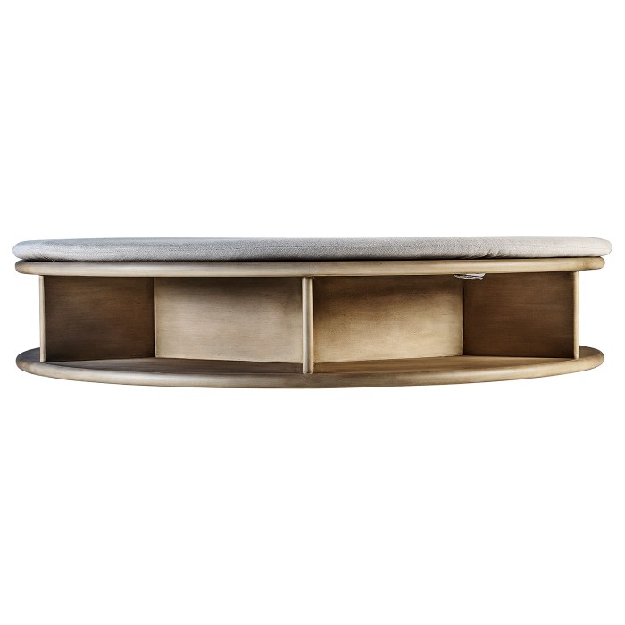 LOW ROUND SHELVING/BENCH