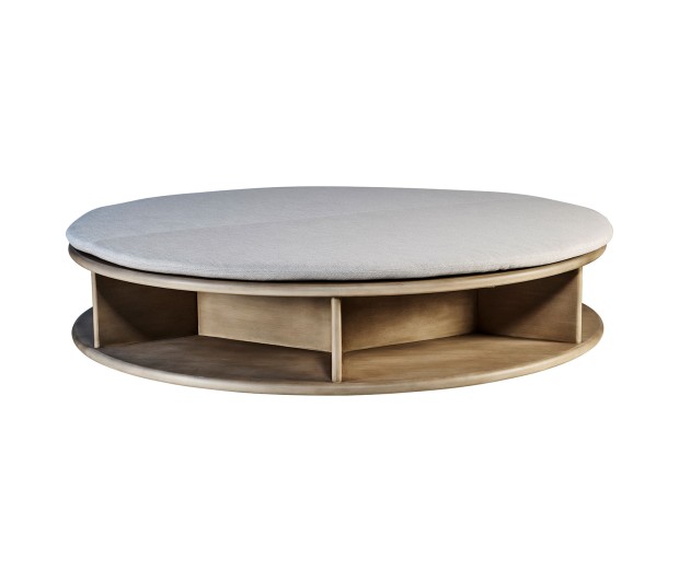 LOW ROUND SHELVING/BENCH