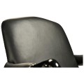 Clivedon Carved Chair - black leather