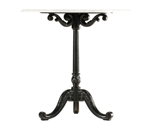 Round Table with White Carrara top 
28