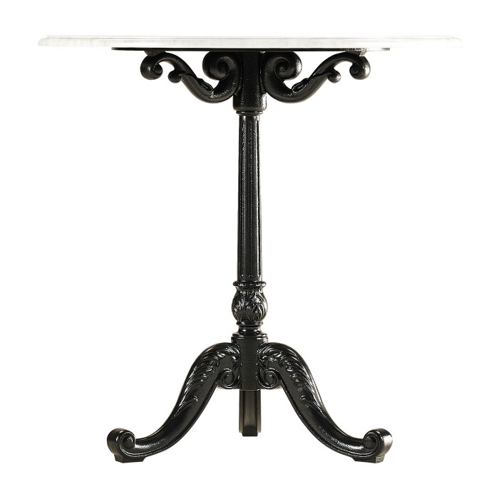 Round Table with White Carrara top 
28