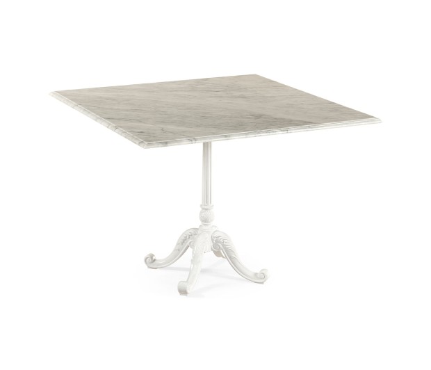 Square Table with White Carrara top 38