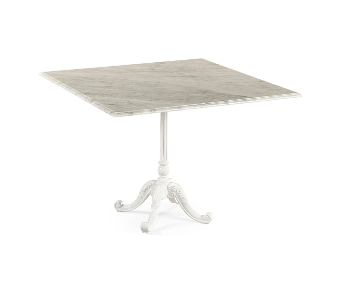Square Table with White Carrara top 38