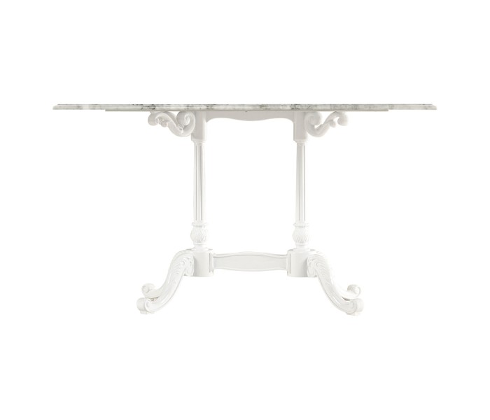 Large Rect Table White Carrara top 
34