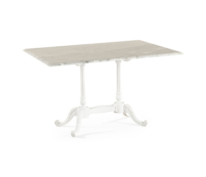 Large Rect Table White Carrara top 
34
