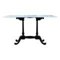 Large Rect Table White Carrara top 
34