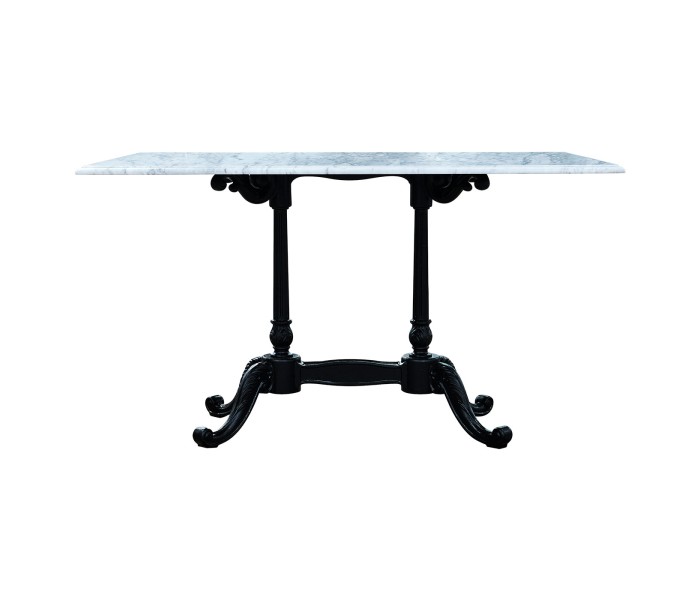 Large Rect Table White Carrara top 
34