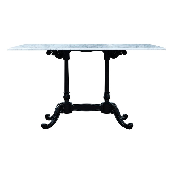 Large Rect Table White Carrara top 
34