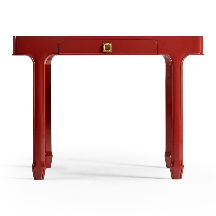 Rectangular Desk (100) - RED BRICK LEATHER 031-01-00210