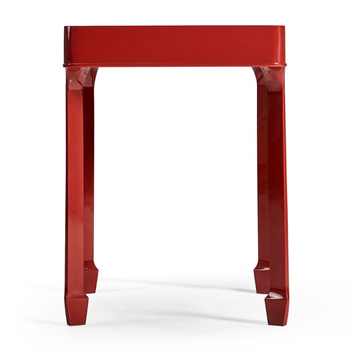 Rectangular Desk (100) - RED BRICK LEATHER 031-01-00210