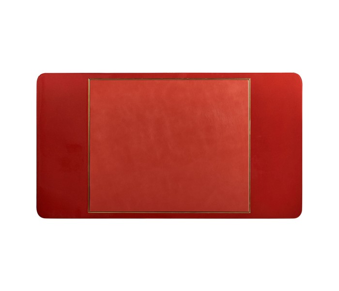 Rectangular Desk (100) - RED BRICK LEATHER 031-01-00210