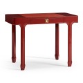 Rectangular Desk (100) - RED BRICK LEATHER 031-01-00210