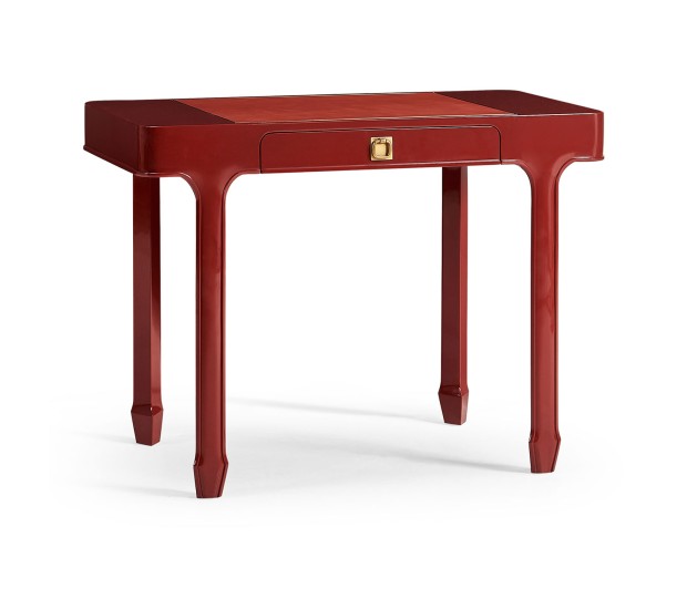 Rectangular Desk (100) - RED BRICK LEATHER 031-01-00210
