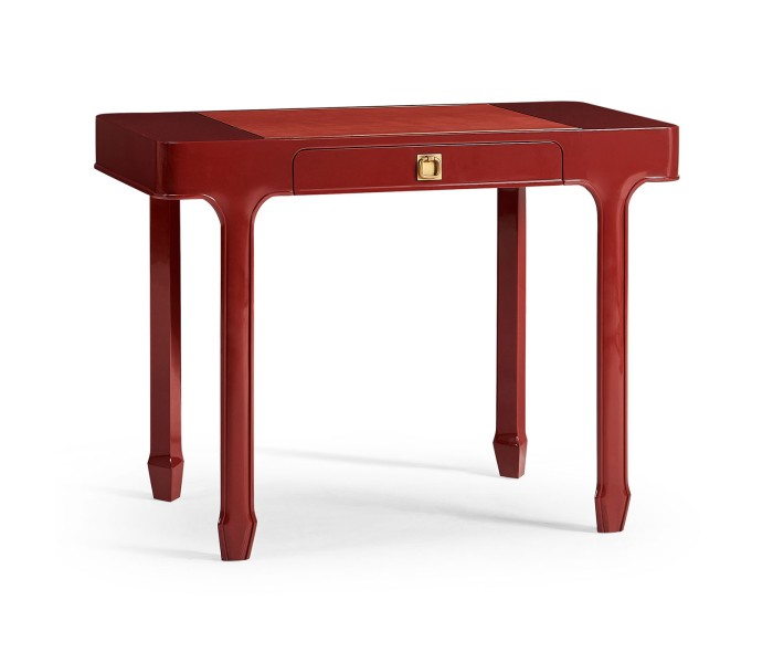 Rectangular Desk (100) - RED BRICK LEATHER 031-01-00210