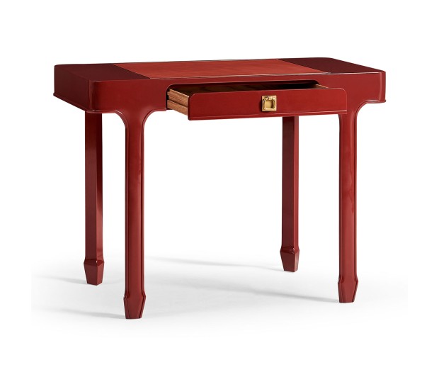 Rectangular Desk (100) - RED BRICK LEATHER 031-01-00210