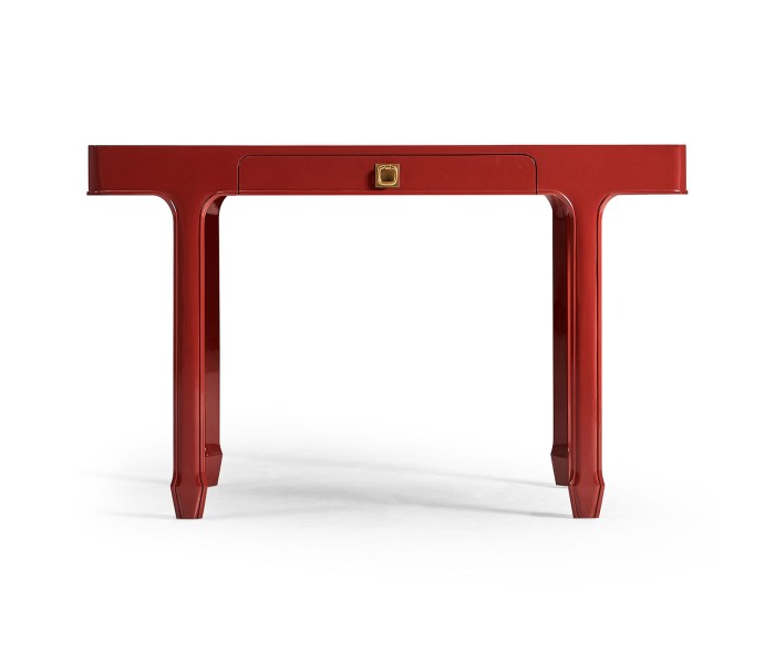 Rectangular Desk (120) - RED BRICK LEATHER 031-01-00210