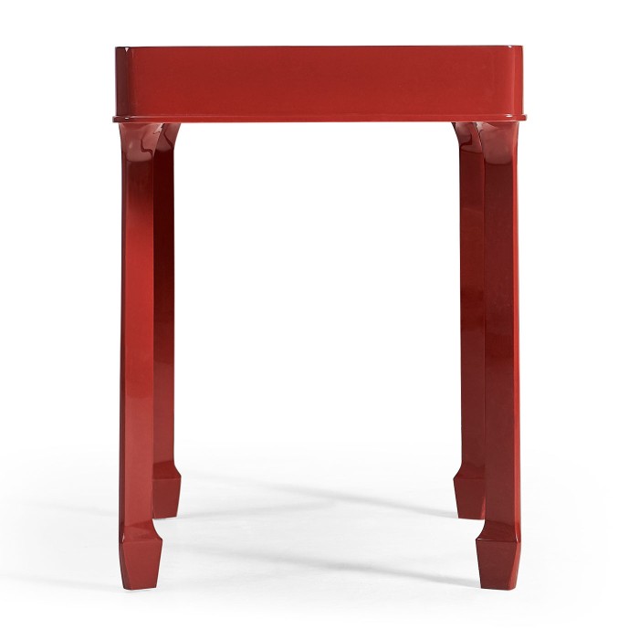 Rectangular Desk (120) - RED BRICK LEATHER 031-01-00210