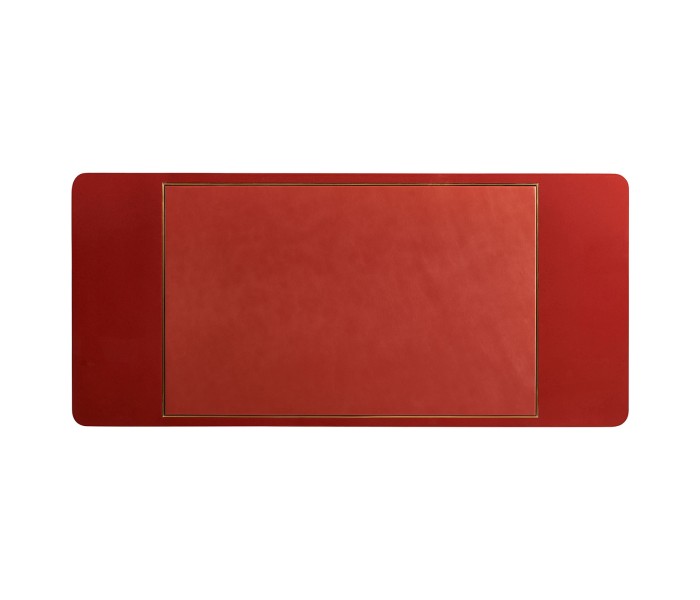 Rectangular Desk (120) - RED BRICK LEATHER 031-01-00210
