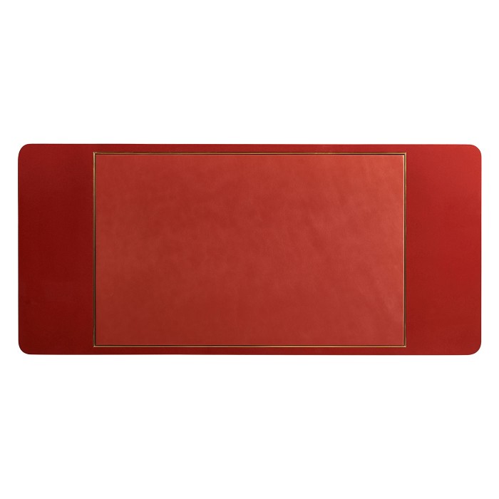 Rectangular Desk (120) - RED BRICK LEATHER 031-01-00210
