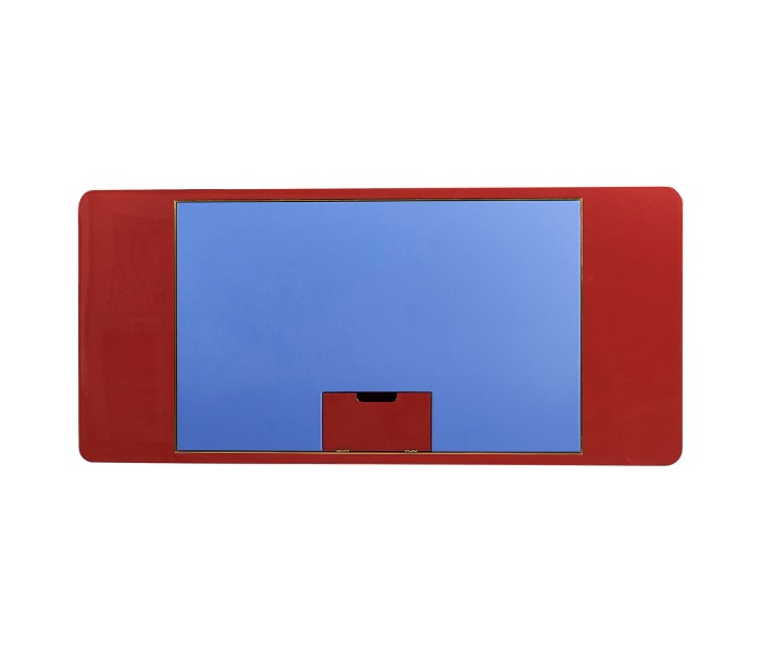 Rectangular Desk (120) - RED 15278 AZUR - socket