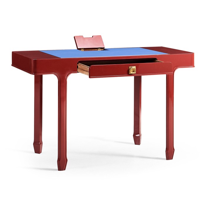 Rectangular Desk (120) - RED 15278 AZUR - socket