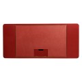 Rectangular Desk (120) - RED BRICK LEATHER - socket