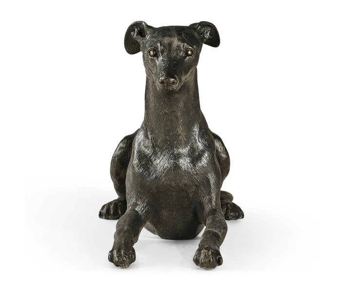 Whippet standing no collars