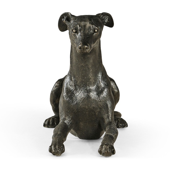 Whippet standing no collars