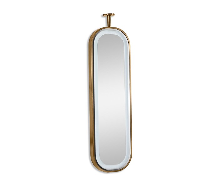 Wall Oval mirror with LED lighitng - NO Anti -fog