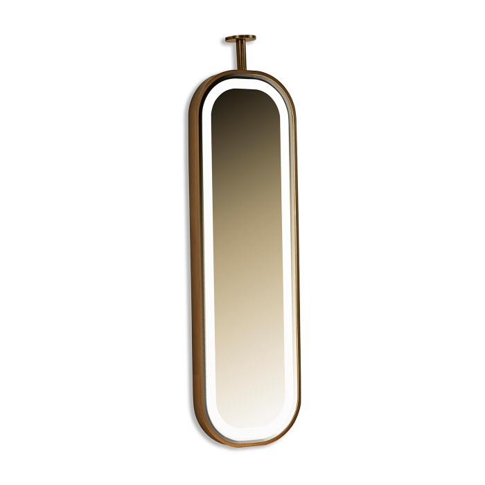 Wall Oval mirror with LED lighitng - NO Anti -fog