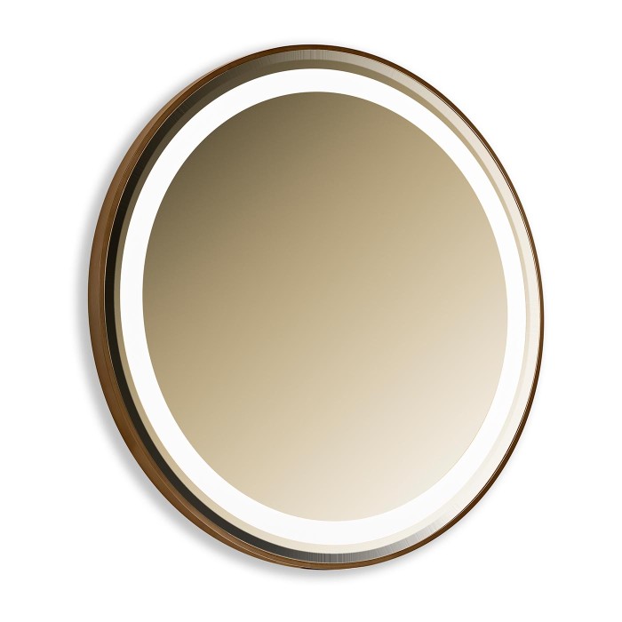 Wall Round Mirror with LED lighting - Anti-fog