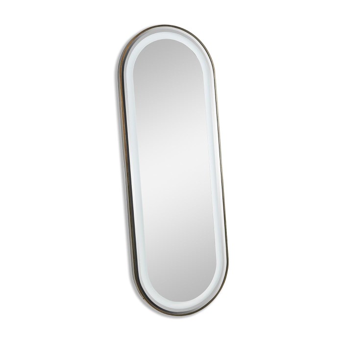 Wall Oval with lighting mirror type 2 - Anti-fog