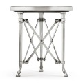 Gueridon accent table White carrara top